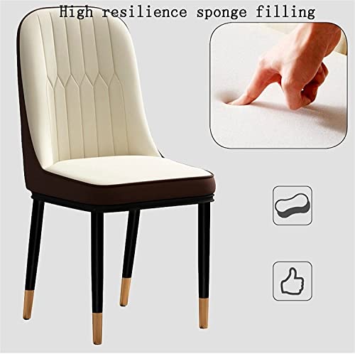 dining chair Dining Chairs Set - Corner Kitchen Counter Chairs, Kitchen Dining Room Chairs Set of 2 Modern PU Water Proof Leather High Back Soft