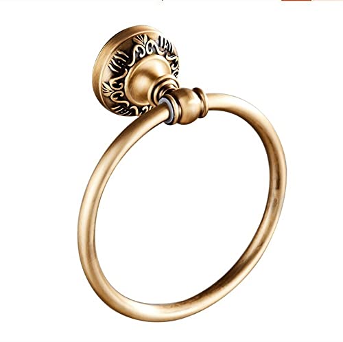 HIGOH Towel Racks,Bath Towel Holder,Bathroom Hand Towel,Antique Towel Towel Rack Towel,European Retro Bathroom Towel Hanger Wall Mount Bathroom H