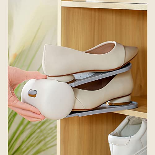 LILIKY Shoe Slots Space Saver - Adjustable Shoe Stacker | Shoe Slots Space Saver, Double Deck Shoe Rack Holder For Closet Organization Shoe stora
