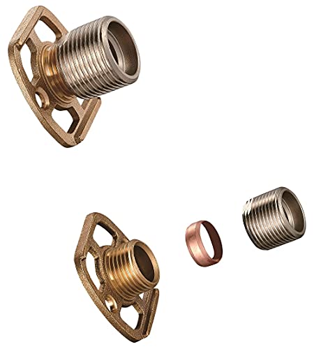 KEDWILL® Bar Valve Fixing Kits Brackets 3/4” Inch Connections BSP 15mm Wall Mounted Fast Fix Kit Bracket for Thermostatic Shower Bar Valve Or Bat