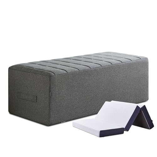 Inofia Folding Mattress Cover, Sofa Bed Cover, Foldable Mattress Storage Bag, Durable Carry Case Fits for 15CM Double Tri Folding Mattress,Washab