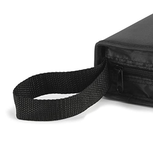 Hama CD Wallet for 104 Discs, CD/DVD/Blu-ray (folder for storage, space-saving for the office, car and at home), Black