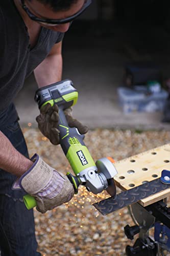 Ryobi R18AG-0 ONE+ Angle Grinder, 18V (Body Only), Green & Black