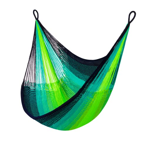 Handwoven Hanging Chair by Yellow Leaf Hammocks - Fits 1 Person, 330lb Max - Kick Back for Full-Body Recline - Weathersafe, Ultra Soft, Hang Anyw
