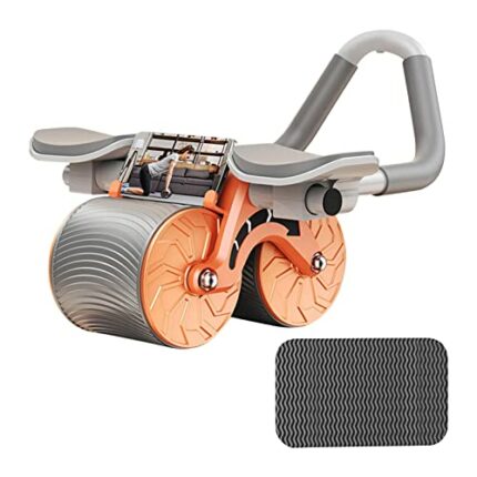Dificato Automatic Rebound Abdominal Wheel, Abdominal Exercise Machine with Knee Pad, Ab Roller with Elbow Support for Abdominal and Core Strengt