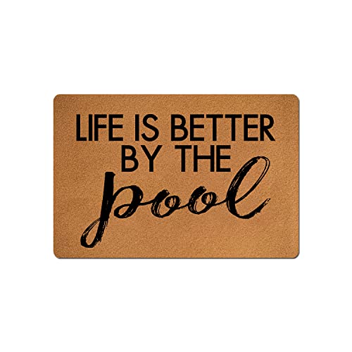 SSanyyL Spanish Welcome Doormat No Se Aceptan Visitas Sin Chisme Doormat Home and Office Decorative Indoor/Outdoor/Kitchen Mat Non-Slip Rubber 23