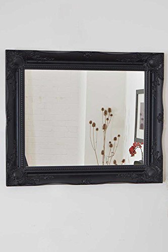 MirrorOutlet Large Black Mirror Classic Ornate Style 26 X 22 ",829167900