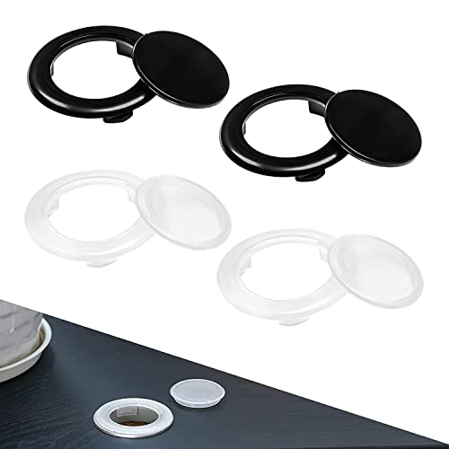 TOSCOS 4 Pieces Patio Table Umbrella Hole Ring and Cap Set Parasol Hole Ring Standard Size Umbrella Hole Ring Plug for Glass Outdoors Garden Shop