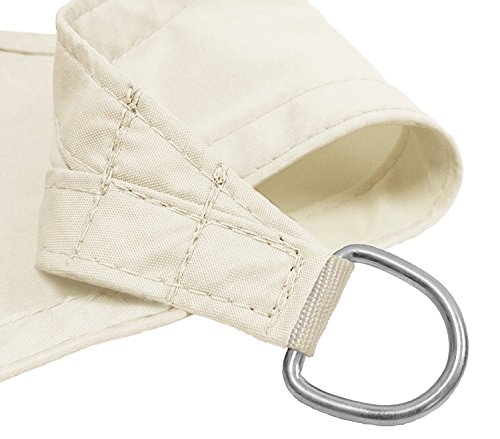 Kookaburra Waterproof Garden Sun Shade Sail Canopy in Ivory 98% UV Block (3m x 2m Rectangle)