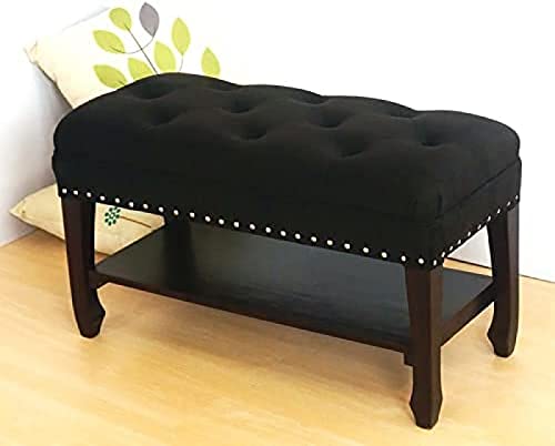 Solid Wood Entryway Bench Shoe Storage Bench,Comfy Upholstered Bench Shoe Bench,Rustic Benches Hallway Shoe Organizer,Purple,80X35X45Cm