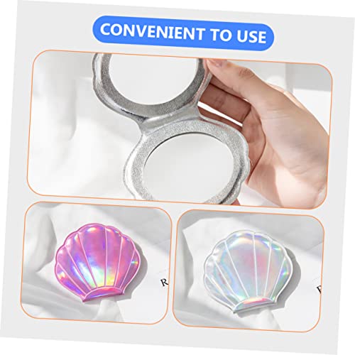 FOMIYES 8 pcs Shell makeup mirror small purse mirror mini mirrors mini vanity mirror portable carry mirror double sided makeup mirror aesthetic v