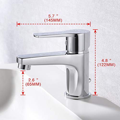 Ibergrif Star, Single Lever Bathroom Mixer, Basin Tap, Chrome Silver M11057