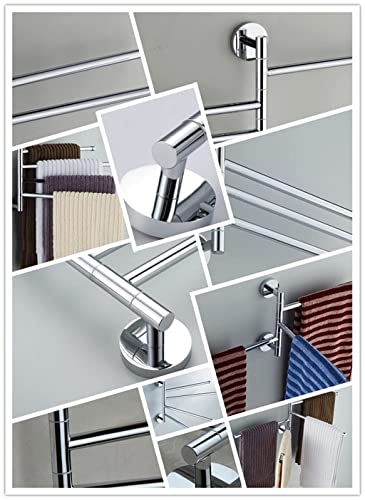HIGOH Towel Rack Towel Rail,Swivel Wall Towel Rack Towel Bar Stainless Steel Towel Bathroom Kitchen,Bathroom Hardware