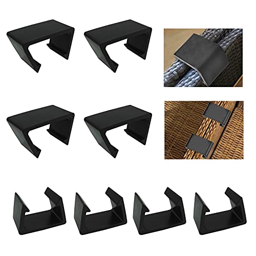 TOSCOS 8Pcs Furniture Clips Sofa Patio Wicker for Restaurant Rattan Chairs Garden Anti-Slip Fasteners Clips (2.24inch)