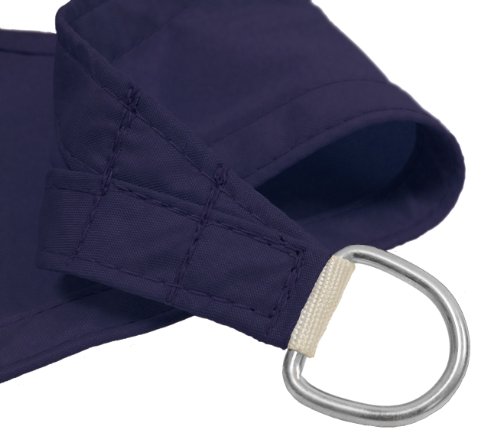 Kookaburra Waterproof Garden Sun Shade Sail Canopy in Blue 98% UV Block (3.6m Square)