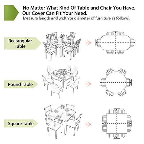 Garden Furniture Cover,170X120X74cm Garden Table Cover 420D Heavy Duty Oxford Polyester Outdoor Patio table Covers Rectangular Cover Windproof,Wa