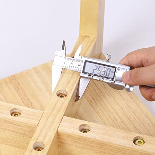 FATIVO 2 Pack Stacking Stool Wood Square Stool Anti-Slip Max Load 165 lbs Comfortable Seat Bamboo Student Stack Chair Backless Dressing Stool Din