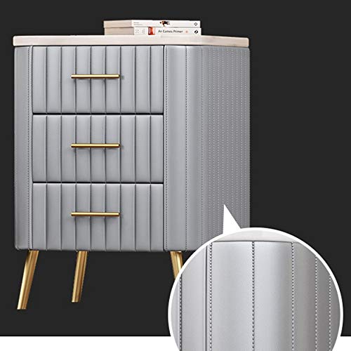 JYDQM European White Nightstand Simple Storage Cabinet Metal Storage Cabinet