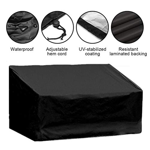 PRETYZOOM potting bench patio loveseat cover storage box waterproof garden benches for outdoors- Outdoor Waterproof Park Seats Cover- Garden Benc