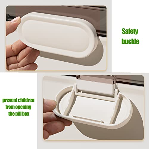 LIKEUDO Portable First Aid Medicine Storage Box 3 Layer Medicine Cabinet Organizer Household Medicine Storage Box Medication Organizer Case with