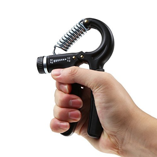IDEAPRO Hand Grip Strengthener Adjustable Resistance (10-50kg),Hand Grip Exerciser,Forearm Grip, Hand Squeezer, Hand Exercise, Gripper, Finger St