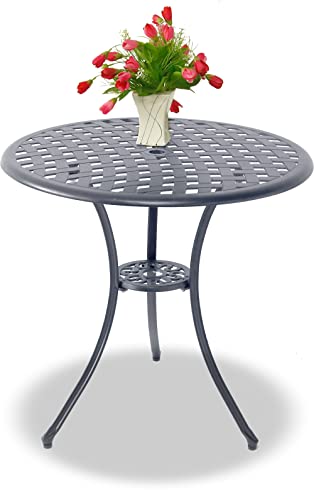 Centurion Supports OSHOWA Garden & Patio Grey Cast Aluminium Bistro Table