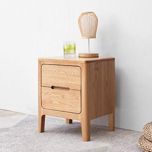 JYDQM All Solid Wood Bedside Table, Minimalist Bedroom Minimalist Storage Cabinet