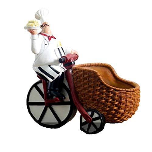 n/a European Chef Wine Rack Resin Crafts Western Restaurant Home Decorations Ornaments Kitchen Wine Cabinet Window