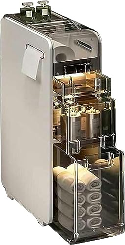 OPSREY Slim Bathroom Storage Corner Floor Cabinet, Narrow Toilet Paper Organiser Unit for Small Space, Home Living Room Bedroom