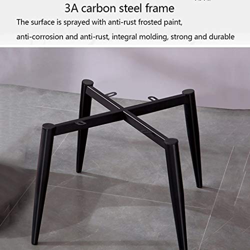 Modern Kitchen Dining Room Chairs Front Cloth Back Leather Dining Chair With Black Metal Legs Backrest Chair Kitchen Living Room Lounge Counter C