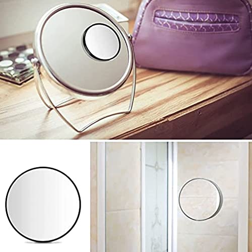 gofidin Makeup Mirror Round 20x Magnifying Mirror with Two Suction Cups for Easy Mounting Remove Acne pores Cosmetics Tool