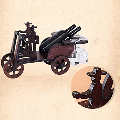 NEOCHY Solid Wine Rack, European Style Hanging Glass Wine Rack, Suitable to Be Placed at The Living Rooms, Bedrooms, Restaurants