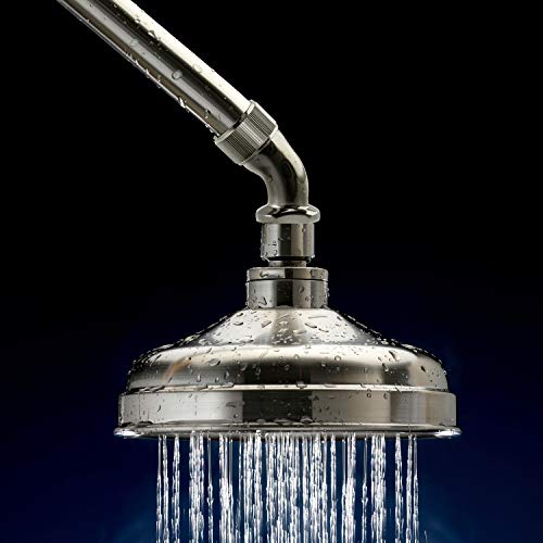 QWORK® Elbow Adapter for Shower Head, Chrome Plated Brass 1/2" Extender Connector