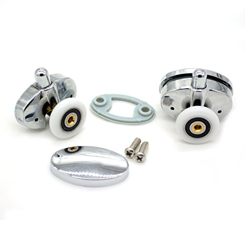 Set of 4 New Oval Singel Wheel Shower Door Rollers 23mm