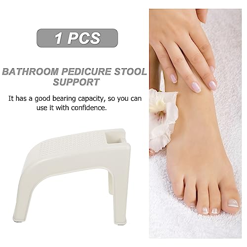 minkissy Bath Products Foot Rest Pedicure Foot Support Shoes Wipping Holder Shower Foot Stool Bathroom Stool Anti Step Stool for Pedicure Salon S