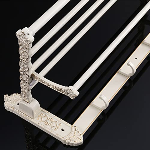 HIGOH Towel Racks,Bathroom Towel Rack Wall Mounted Towel Holder,Towel Rack,Bathroom Rack,Bathroom 3-Layer Towel Holder,Space Aluminum