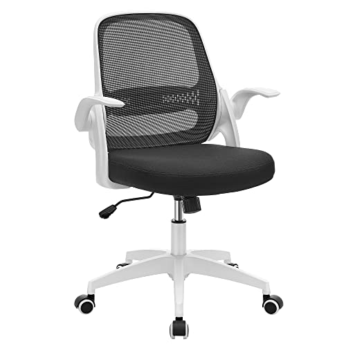 SONGMICS Office Chair, Mesh Chair, Swivel, Height Adjustable, Tilt Function, Breathable Mesh Seat and Backrest, for Study Office Studio, Max Load