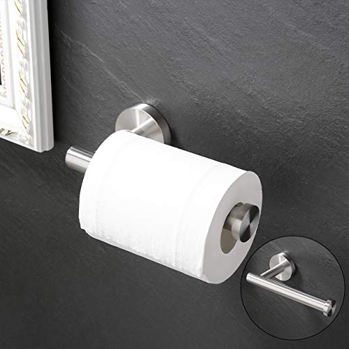 KES Toilet Roll Holder and Towel Ring Set, Bathroom Hardware Set Bathroom Accessory Set 2 Pieces SUS304 Stainless Steel Wall Mounted Brushed Fini
