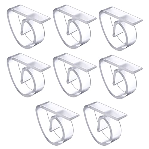 MenYiYDS - Plastic Transparent Tablecloth Clips, Tablecloth Fixing Clips, Tablecloth Anti-Slip Clips, Tablecloth Clips, Tablecloth Clips-Transpar