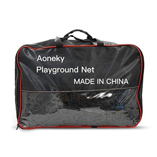 Aoneky Polyester Climbing Net Indoor Outdoor 6.5' x9.8'/9.8' x9.8'/14.5' x9.8' - Protection Net, Double Barrier Safety Net for Garden,(14.5' x 9.