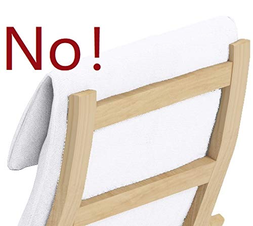 HomeTown Market Only Covers. Chair is not included! Duable Poang Chair Cover Replacement is Compatible For IKEA Poang Armchair Slipcover (Faux Le