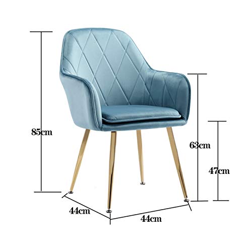 Modern Kitchen Dining Room Chairs Velvet Dining Chairs Upholstered Accent Armchair Vintage Leisure Chair Metal Golden Legs For Dining Living Room