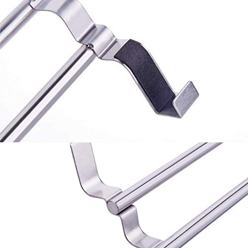 KNOXC Towel Racks,Towel Bar Towel Bar Stainless Steel Towel Hanger Kitchen Cabinet Door Pillow Bathroom Cabinet Seamless Nail-Free Hook Rod Balco