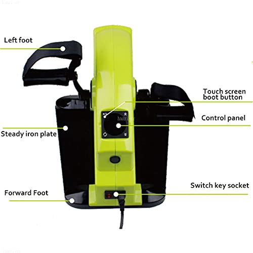 LUNEZY Motorized Electric Pedal Exerciser Portable Fitness Exercise Leg Exercise Peddling Machine Adjustable Fitness Rehab Equipment for Seniors