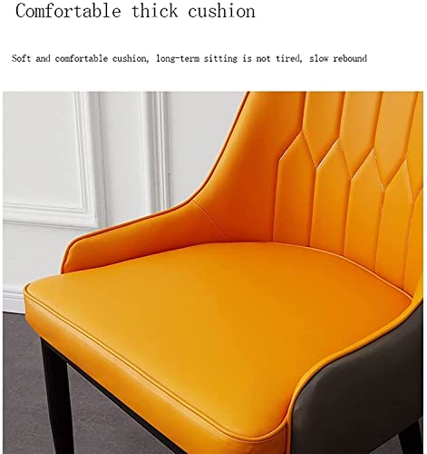 dining chair Office Reception Chairs Business Dining Chairs Set Kitchen Modern Kitchen Dining Chairs Set of 2 Water Proof PU Leather Side Chair w