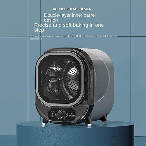 Tumble Dryer, 450W Mini Compact Tumble Laundry Dryer for Home, Electric Tumble Laundry Dryer For Apartment,Home,Dorm for Balconies, Bathrooms, an