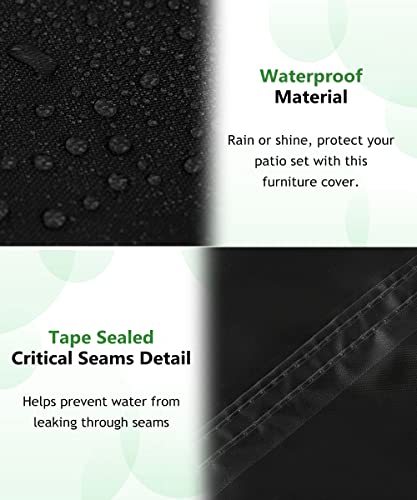 Landrip Egg Chair Cover, Patio Hanging Chair Cover Waterproof, 420D Oxford Heavy Duty Egg Chair Covers, Rattan Wicker Swing Chair Cover, 190 x 11