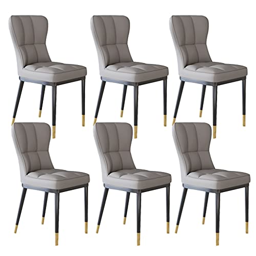 Kitchen Dining Room Furniture Chairs Modern Kitchen Dining Chairs Set Of 4,PU Leather High Back Padded Soft Seat Living Room Chairs Water Proof L