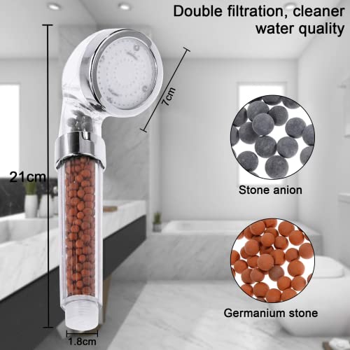 Rovtop High Pressure Water Saving 7 Colors Changing Light Handheld High Pressure Spa Shower Head