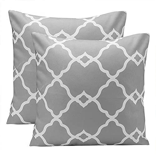 Set of 4 Cushion Covers, Tropical Plants Pattern Waterproof Throw Pillow Covers, Waterproof Cushion Covers, Outdoor Throw Pillow Case for Outdoor